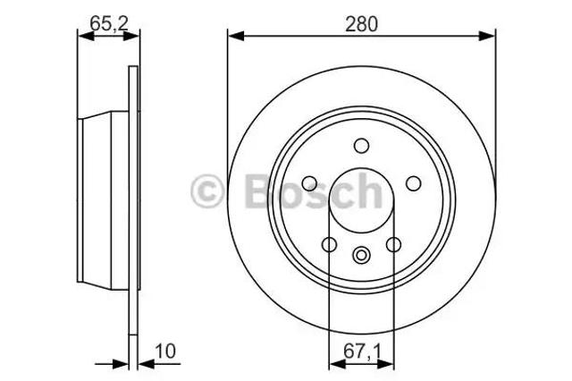 Дискові гальма 0986479S02 BOSCH