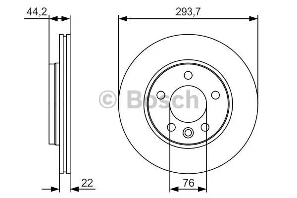 Диск заднього гальма 0986479S06 BOSCH