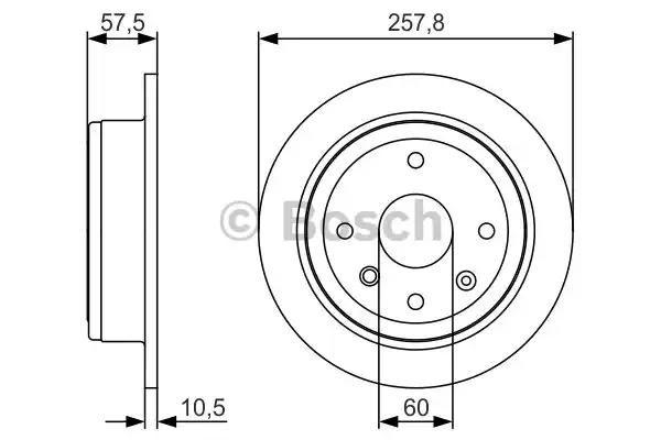 Дискові гальма 0986479S08 BOSCH