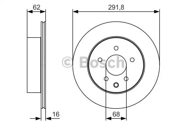 Диск гальмівний задній 0986479S31 BOSCH