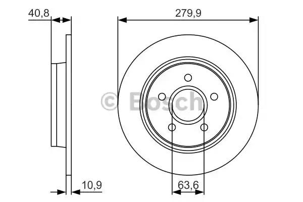 Задні дискові гальма 0986479S49 BOSCH