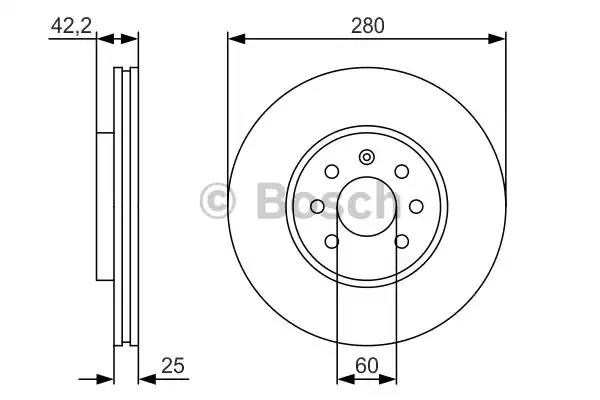 Гальмо дискове переднє 0986479S55 BOSCH