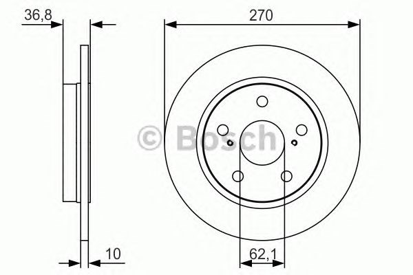 Задні дискові гальма 0986479S64 BOSCH