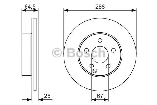Гальмо дискове переднє 0986479S83 BOSCH