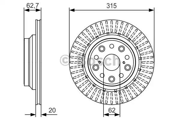 Дискові гальма 0986479T06 BOSCH