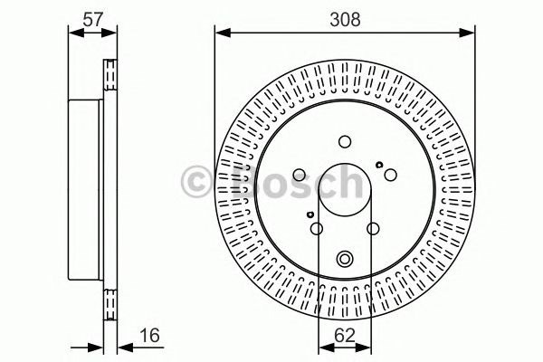 Дискові гальма 0986479T16 BOSCH