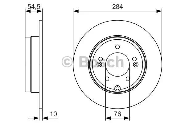 Задні дискові гальма 0986479T49 BOSCH