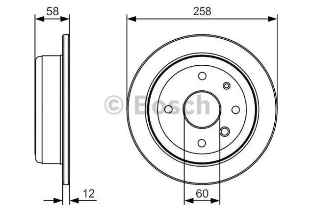 Дискові гальма 0986479T52 BOSCH