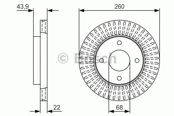 Ротор гальмівний 0986479U61 BOSCH