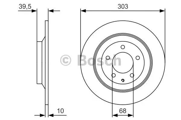 Задні дискові гальма 0986479V04 BOSCH