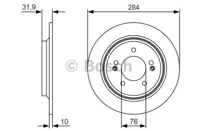 Дискові гальма 0986479V09 BOSCH