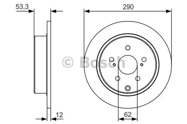 Задні дискові гальма 0986479V25 BOSCH