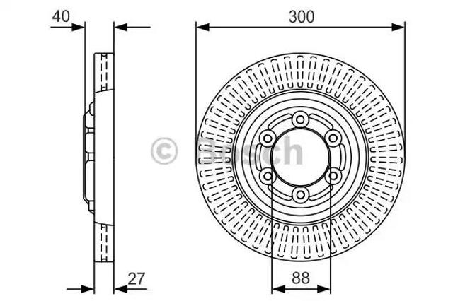 Гальмо дискове переднє 0986479V29 BOSCH