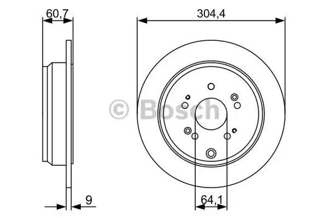 Дискові гальма 0986479V84 BOSCH
