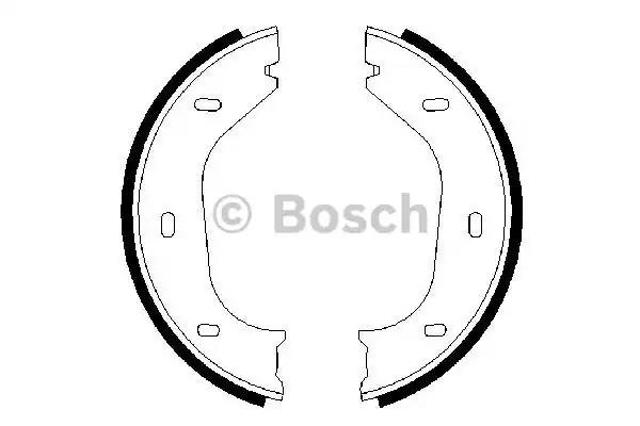 Гальма робочі задні ножні і гальмівні барабани 0986487202 BOSCH