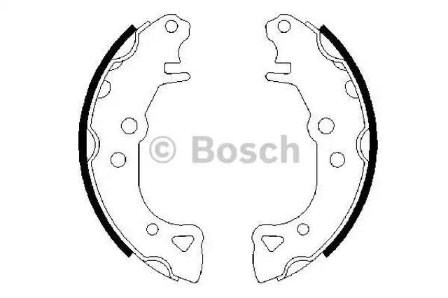 Колодки гальмівні задні, барабанні 0986487252 BOSCH