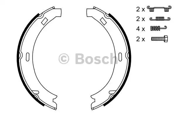 Колодки стоянкового гальма 0986487582 BOSCH