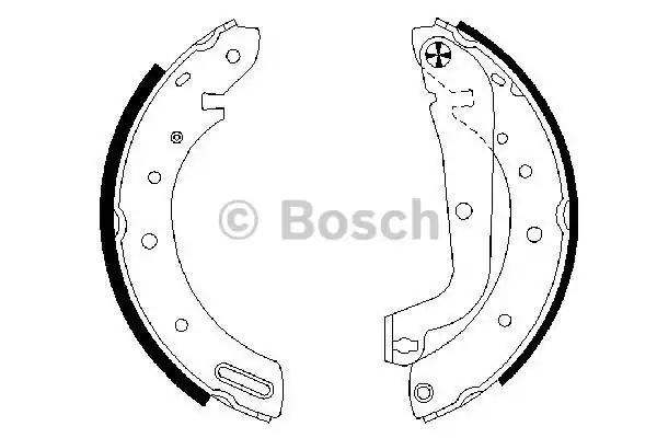 Гальма робочі задні ножні і гальмівні барабани 0986487583 BOSCH