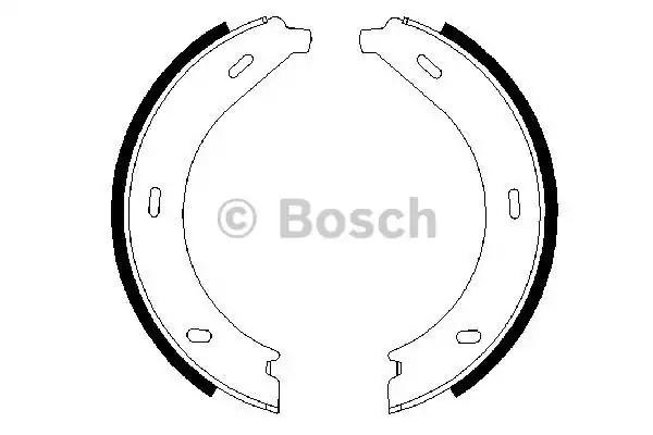 Гальмівні колодки гальма стоянки 0986487605 BOSCH