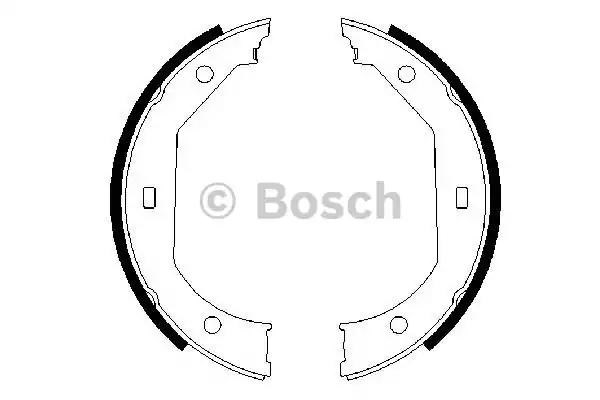 Гальмівні колодки стоянкового гальма 0986487607 BOSCH