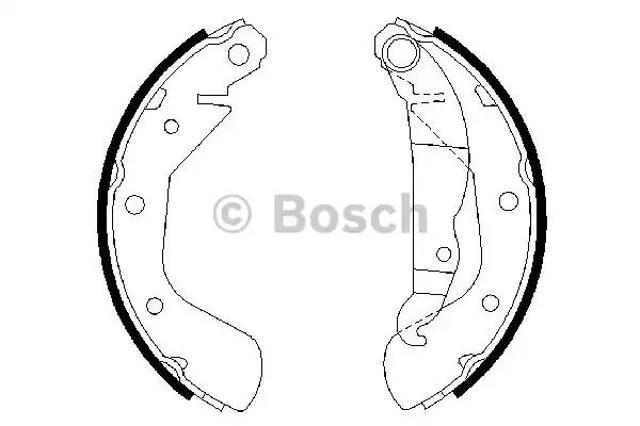 Колодки гальмові задні, барабанні 0986487613 BOSCH