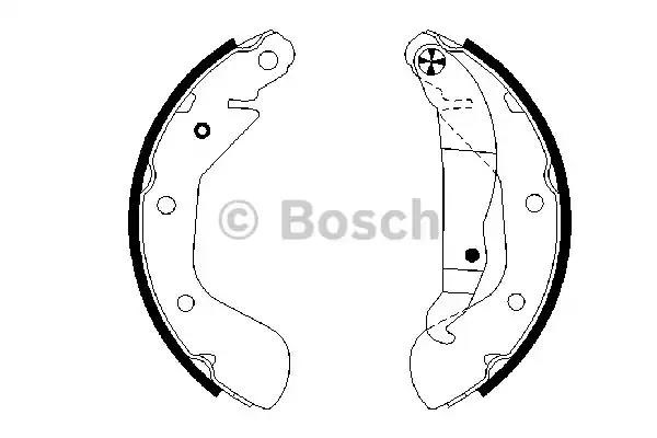 Autooil bosch opel щоки гальмівні corsa 00- 200x46 +abs 0986487614