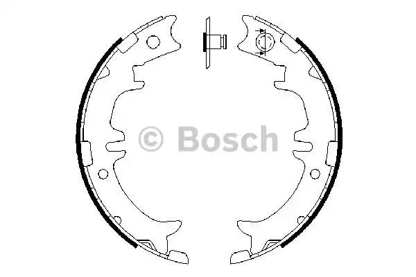 Колодки стоянкового гальма 0986487615 BOSCH