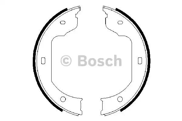 Гальмівні колодки ручника 0986487625 BOSCH
