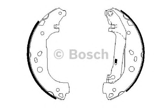 Колодки гальмівні задні, барабанні 0986487667 BOSCH