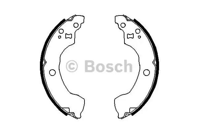 Колодки гальмівні задні, барабанні 0986487691 BOSCH