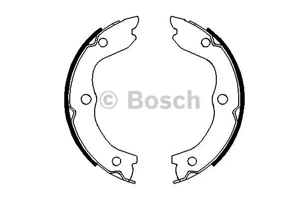 Гальмівні колодки гальма стоянки 0986487698 BOSCH
