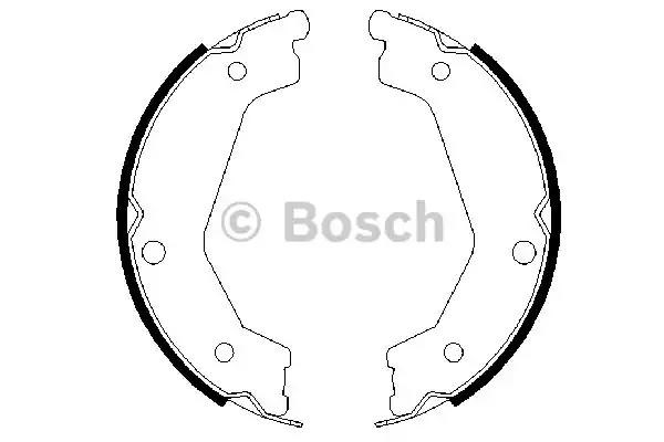 Колодки ручника / стоянкового гальма 0986487708 BOSCH