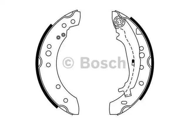 Колодки гальмівні задні, барабанні 0986487746 BOSCH