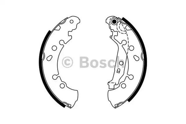 Колодки гальмові задні, барабанні 0986487759 BOSCH
