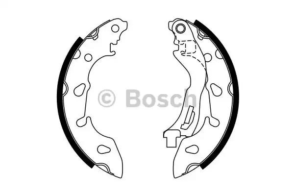 Колодки гальмівні задні, барабанні 0986487772 BOSCH