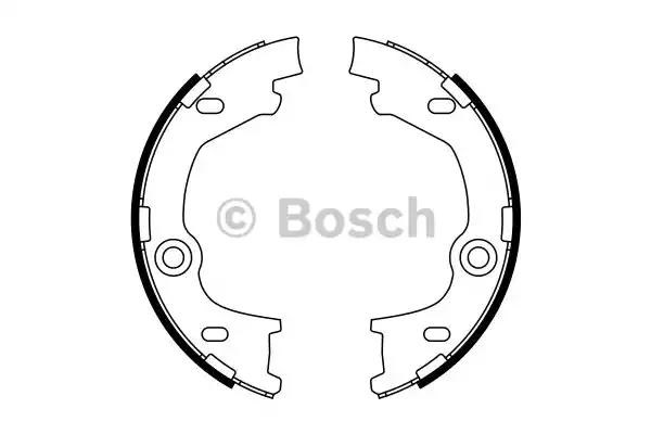 Колодки ручника / стоянкового гальма 0986487777 BOSCH