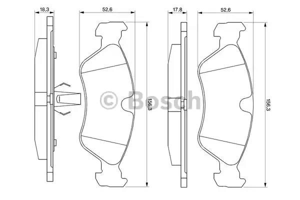 Тормозні колодки 0986491900 BOSCH