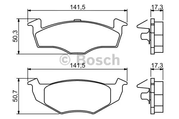 Гальмівні колодки 0986494005 BOSCH