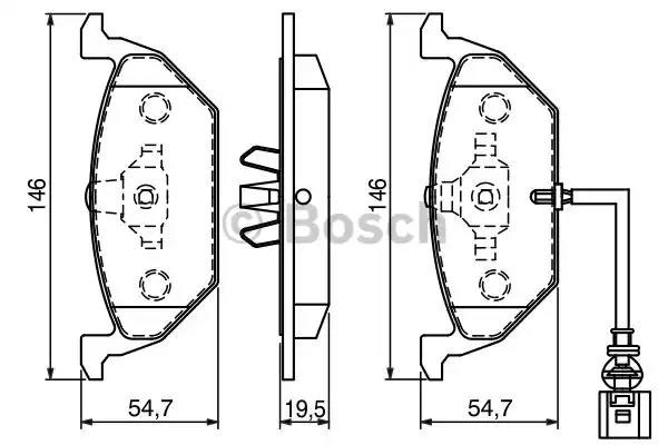 Дискові гальма 0986494019 BOSCH