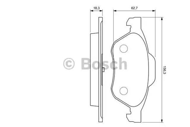 Тормозні колодки 0986494034 BOSCH