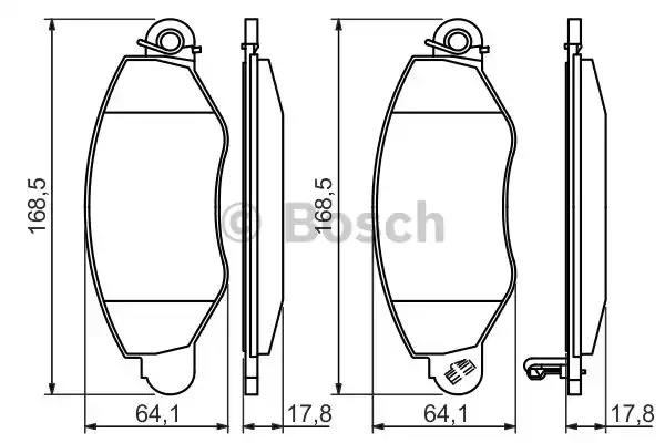 Дискові гальма 0986494037 BOSCH