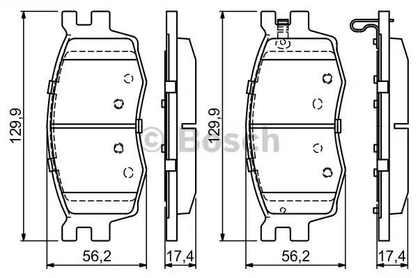 Гальмівні колодки 0986494139 BOSCH