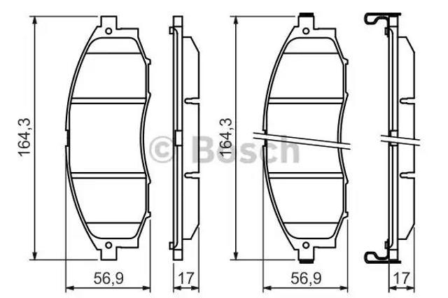 Дискові гальма 0986494152 BOSCH