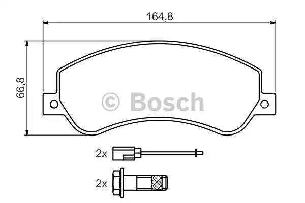 Дискові гальма 0986494170 BOSCH