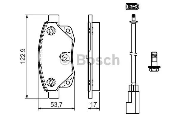 Комплект задніх колодок 0986494171 BOSCH