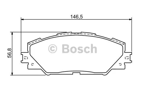 Колодки гальмівні дискові комплект 0986494174 BOSCH