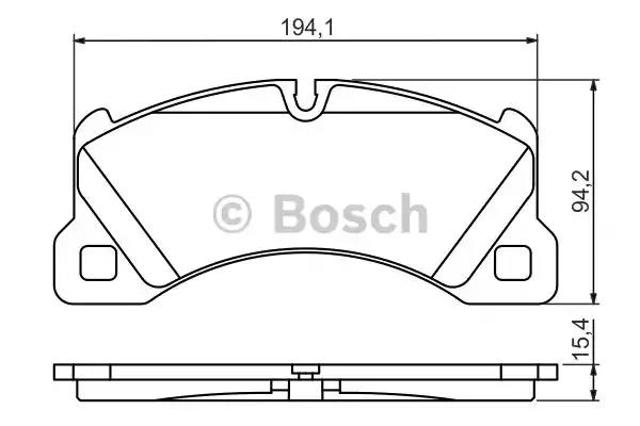 Гальмівні колодки 0986494206 BOSCH