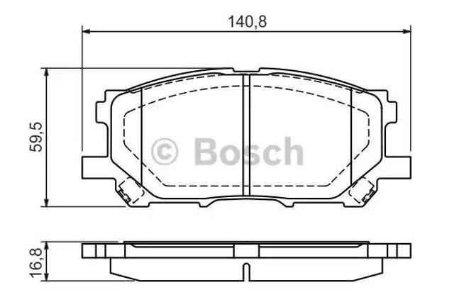 Гальмівні колодки 0986494218 BOSCH