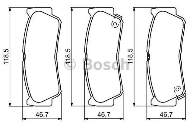 Задні колодки 0986494230 BOSCH