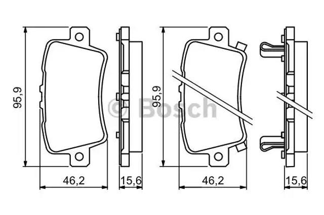 Задні колодки 0986494249 BOSCH